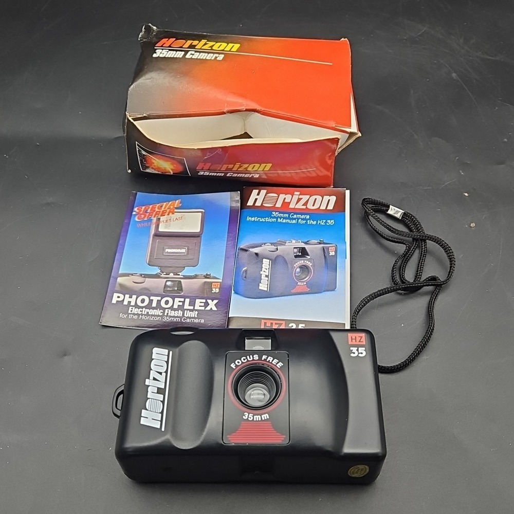 VTG Horizon HZ35 35mm HZ-35mm Camera Black‎ Vintage 90's Point and Shoot Rare